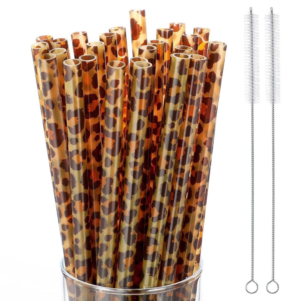 Reusable Straw - Modne słomki do picia z motywem