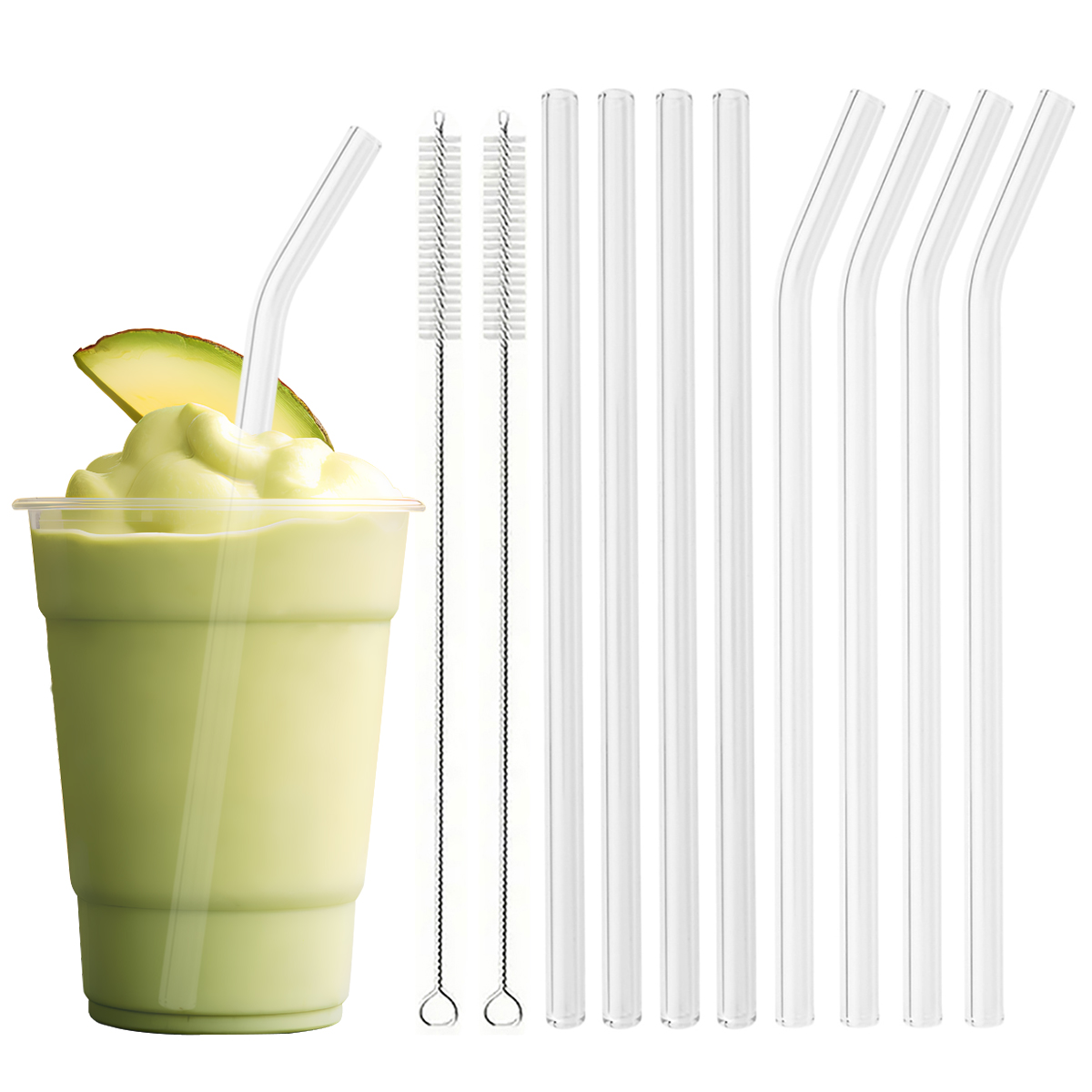 8-częściowy zestaw szklanych s – Reusable Straw recenzja i cena