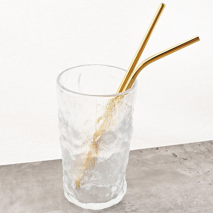 4 sztuki złotych słomek wielok – Reusable Straw recenzja i cena