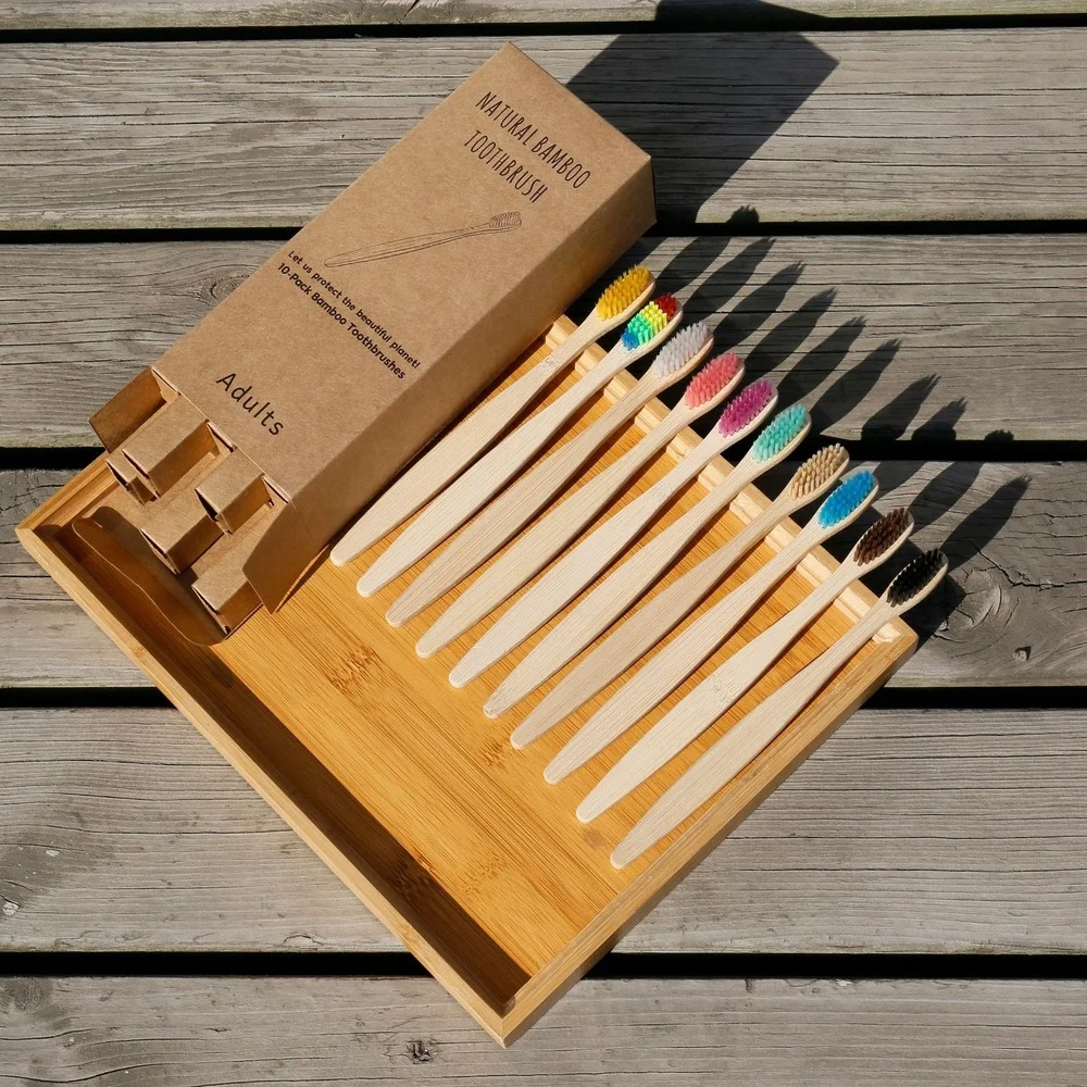 10 szt. Kolorowa szczoteczka d – Bamboo Toothbrush recenzja i cena