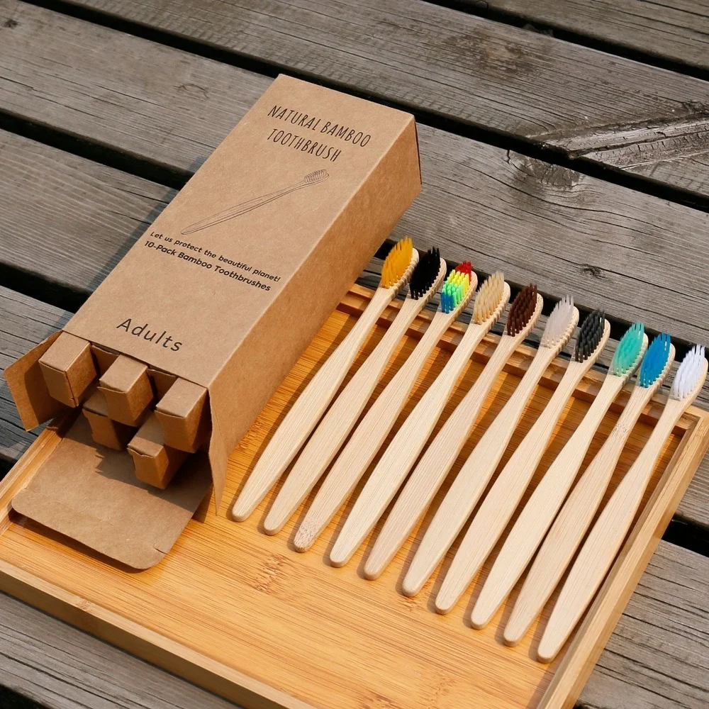 10 szt. Kolorowa szczoteczka d – Bamboo Toothbrush recenzja i cena